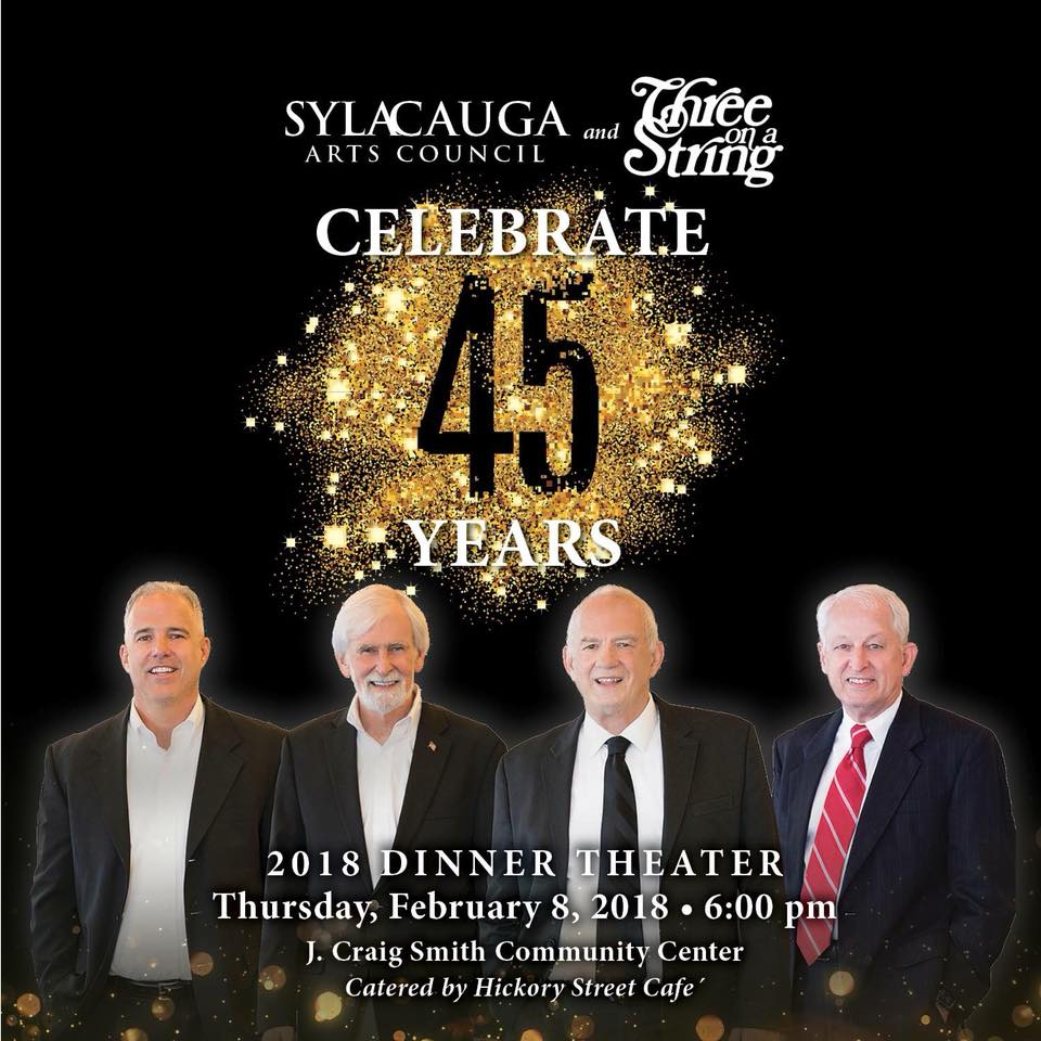 Sylacauga Arts Council celebrates 45th anniversary with Three on a String
