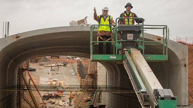 New tunnel, premium RV section at Talladega Superspeedway on schedule despite weather
