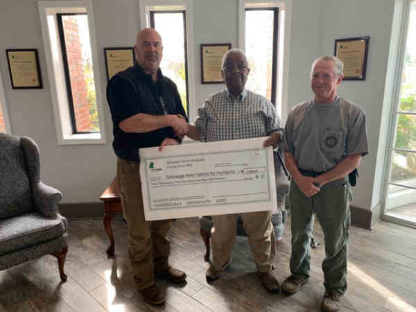 Resolute Forest Products donates $2,500 to Sylacauga area Habitat for Humanity