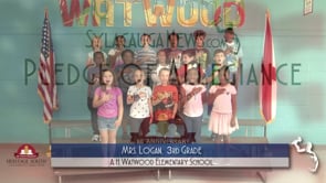 2019-2020 Pledge of Allegiance – Mrs. Logan’s 3rd Grade Class at A.H. Watwood Elementary School
