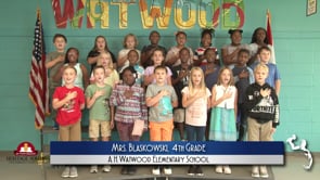 2019-2020 Pledge of Allegiance – Mrs. Blaskowski’s 4th Grade Class at A.H. Watwood Elementary School