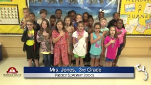 2019-2020 Pledge of Allegiance – Mrs. Jones’ 3rd Grade Class at Pinecrest Elementary School