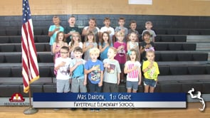 2019-2020 Pledge of Allegiance – Mrs. Darden’s 1st Grade Class at Fayetteville Elementary School