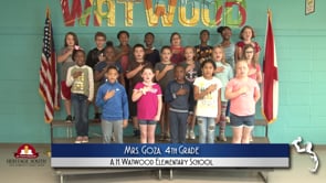 2019-2020 Pledge of Allegiance – Mrs. Goza’s 4th Grade Class at A.H. Watwood Elementary School