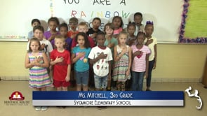 2019-2020 Pledge of Allegiance – Ms. Mitchell’s 3rd Grade Class at Sycamore Elementary School