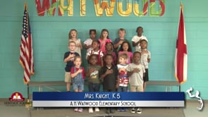 2019-2020 Pledge of Allegiance – Mrs. Knight’s K5 Class at A.H. Watwood Elementary School