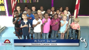 2019-2020 Pledge of Allegiance – Ms. Elliott’s 2nd Grade Class at Childersburg Elementary School