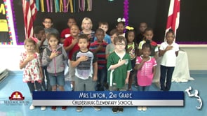 2019-2020 Pledge of Allegiance – Mrs. Linton’s 2nd Grade Class at Childersburg Elementary School