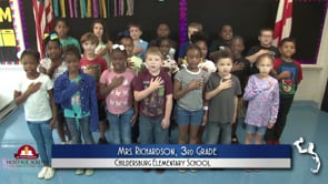 2019-2020 Pledge of Allegiance – Mrs. Richardson’s 3rd Grade Class at Childersburg Elementary School