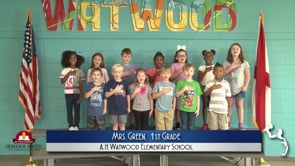 2019-2020 Pledge of Allegiance – Mrs. Green’s 1st Grade Class at A.H. Watwood Elementary School