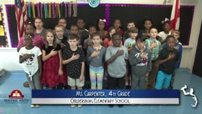 2019-2020 Pledge of Allegiance – Ms. Carpenter’s 4th Grade Class at Childersburg Elementary School