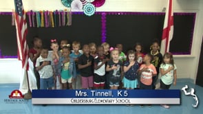 2019-2020 Pledge of Allegiance – Mrs. Tinnell’s K5 Class at Childersburg Elementary School