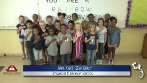 2019-2020 Pledge of Allegiance – Mrs. Kines’ 2nd Grade Class at Sycamore Elementary School