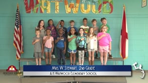 2019-2020 Pledge of Allegiance – Mrs. W. Stewart’s 2nd Grade Class at A.H. Watwood Elementary School
