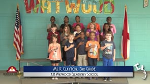 2019-2020 Pledge of Allegiance – Ms. K. Clayton’s 3rd Grade Class at A.H. Watwood Elementary School