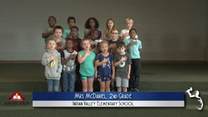 2019-2020 Pledge of Allegiance – Mrs. McDaniel’s 2nd Grade Class at Indian Valley Elementary School