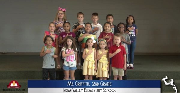 2019-2020 Pledge of Allegiance – Ms. Griffith’s 2nd Grade Class at Indian Valley Elementary School