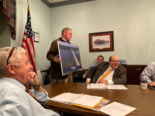 Tim James discussed the project with the Talladega County Commission