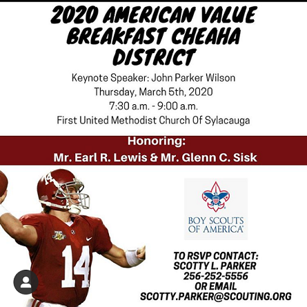 Two Sylacauga men to be honored at American Values Breakfast