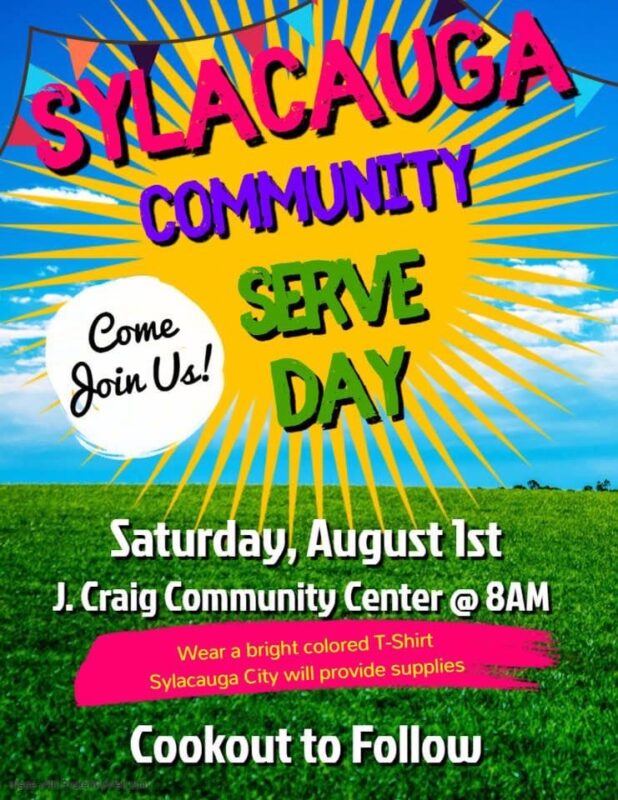 Sylacauga community clean up planned for Aug. 1 Sylacauga News