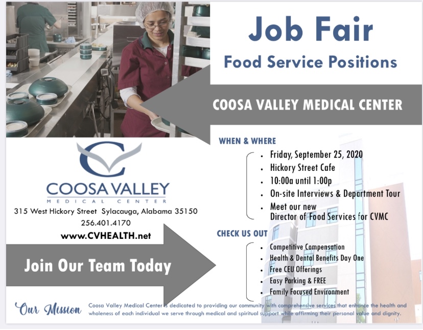 CVMC’s Hickory Street Cafe hosting job fair Friday