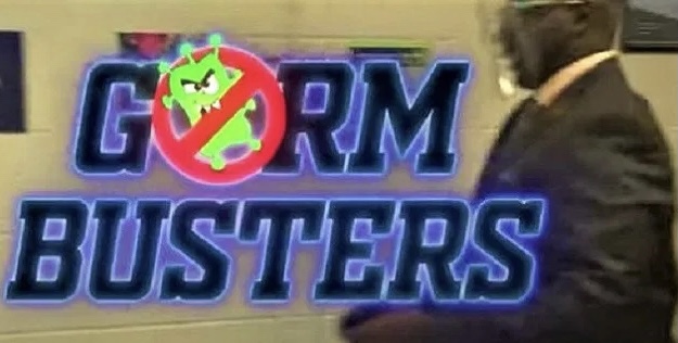 Share this story Germ Busters: ‘America’s principal’ Dr. Lee and company make another COVID-19 parody video