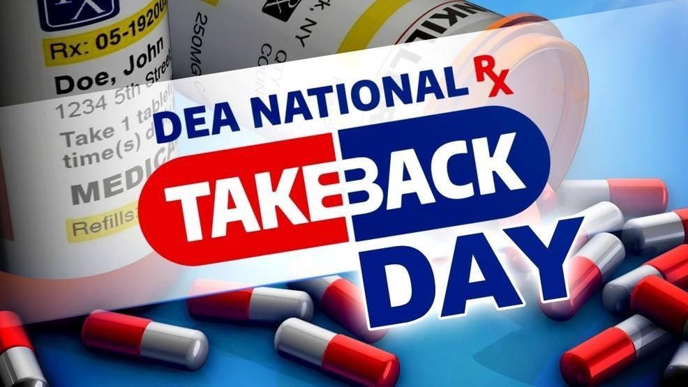 DEA National Drug Take Back Day; when and where to dispose of prescription drugs