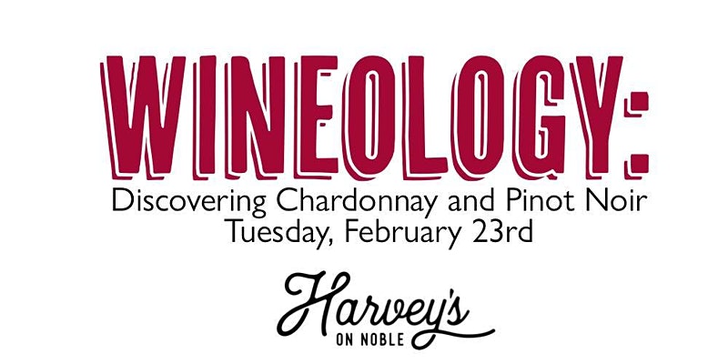 Enjoy a night of ‘Wineology: Discovering Chardonnay and Pinot Noir’ at Harvey’s On Noble