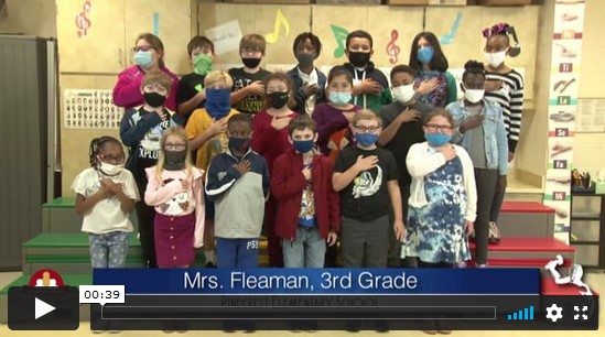 2020-2021 Pledge of Allegiance – Mrs. Fleaman’s 3rd Grade Class at Pinecrest Elementary School