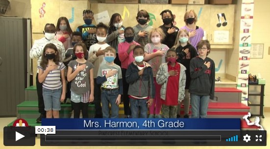 2020-2021 Pledge of Allegiance – Mrs. Harmon’s 4th Grade Class at Pinecrest Elementary School