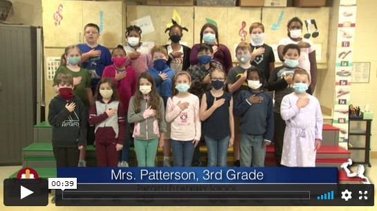 2020-2021 Pledge of Allegiance – Mrs. Patterson’s 3rd Grade Class at Pinecrest Elementary School