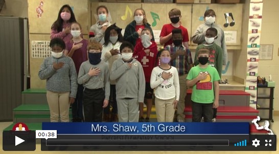 2020-2021 Pledge of Allegiance – Mrs. Shaw’s 5th Grade Class at Pinecrest Elementary School