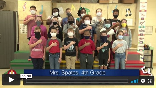 2020-2021 Pledge of Allegiance – Mrs. Spates’ 4th Grade Class at Pinecrest Elementary School