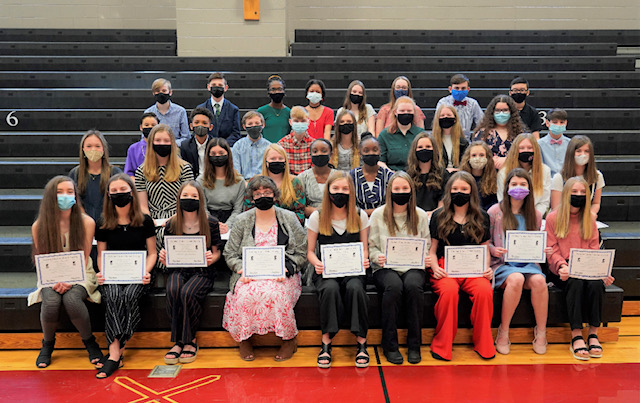 Nichols-Lawson inducts 37 students into  National Junior Honor Society
