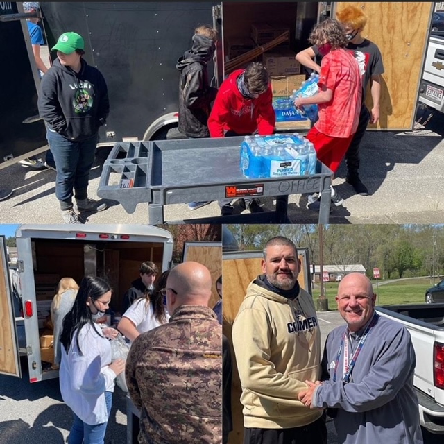 B.B. Comer High School donates items to help storm victims in Ohatchee