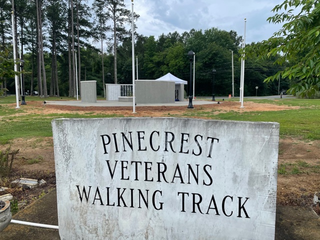 Veterans Memorial at Pinecrest Park construction update
