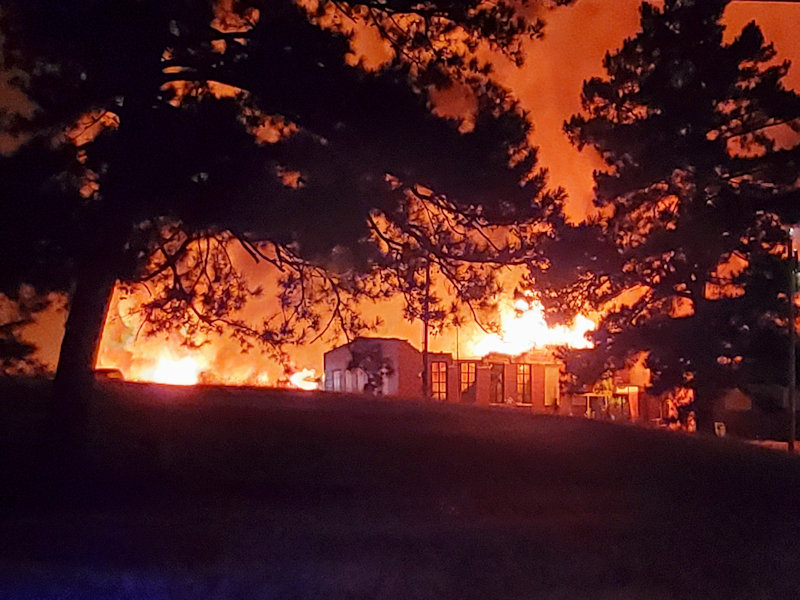 Former Sylacauga Board of Education central office destroyed by fire