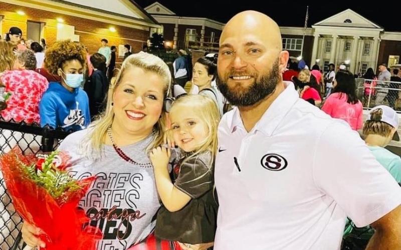 SHS coach Anthony Jacks warms up for basketball’s opening night with trick shot showcase