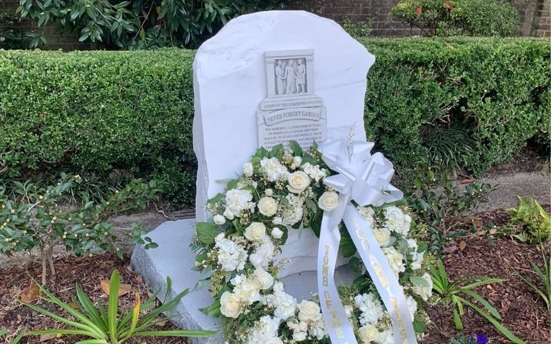 Local marble sculptor Craigger Browne crafts headstone for Daughters of the American Revolution