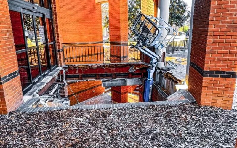 Two injured at AIDB after floor collapses