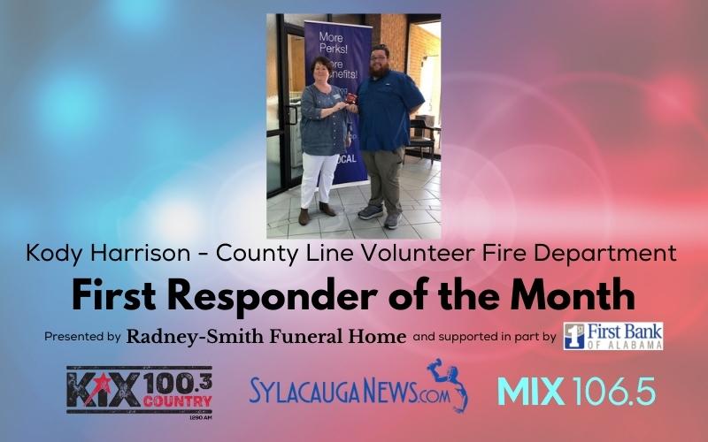 First Responder of the Month (April 2022) – Kody Harrison