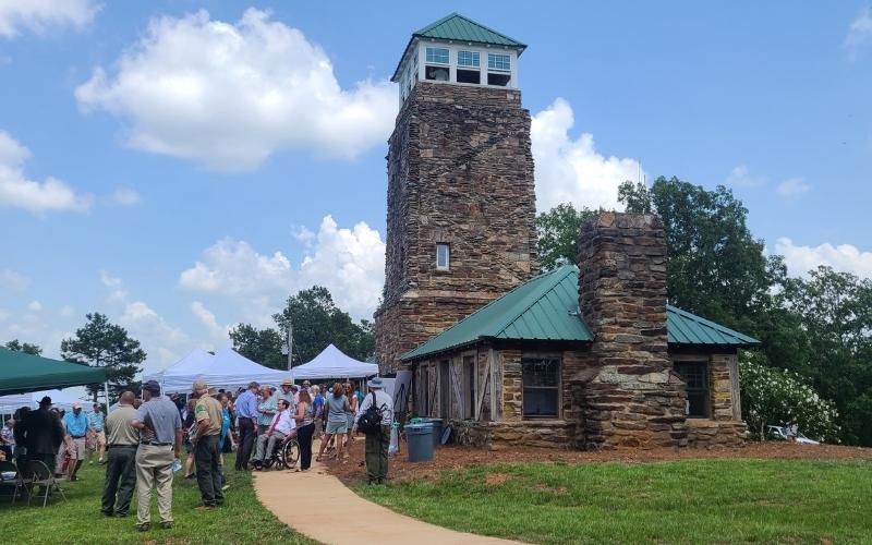 Gov. Ivey attends Alabama Forestry Commission’s reopening of Flagg Mountain fire tower in Weogufka