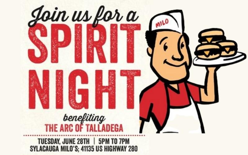 Milo’s hosting Spirit Night to benefit The Arc of South Talladega County