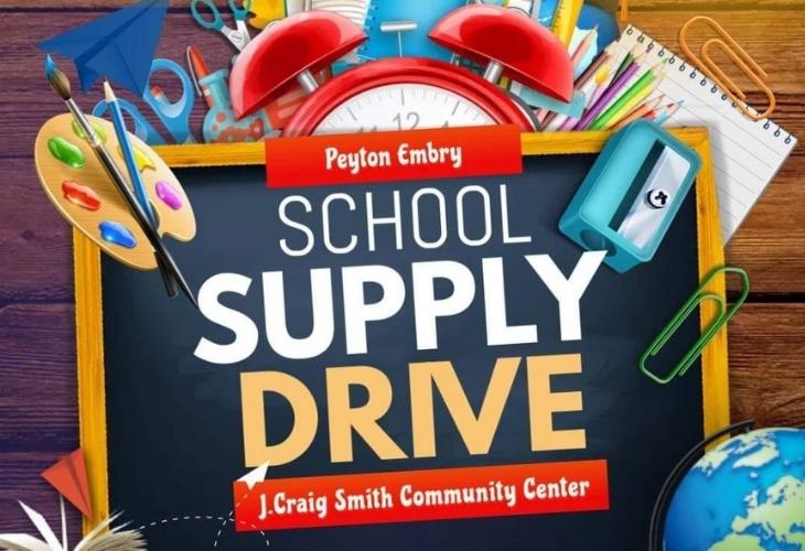 Inaugural school supply drive this Saturday afternoon in Sylacauga