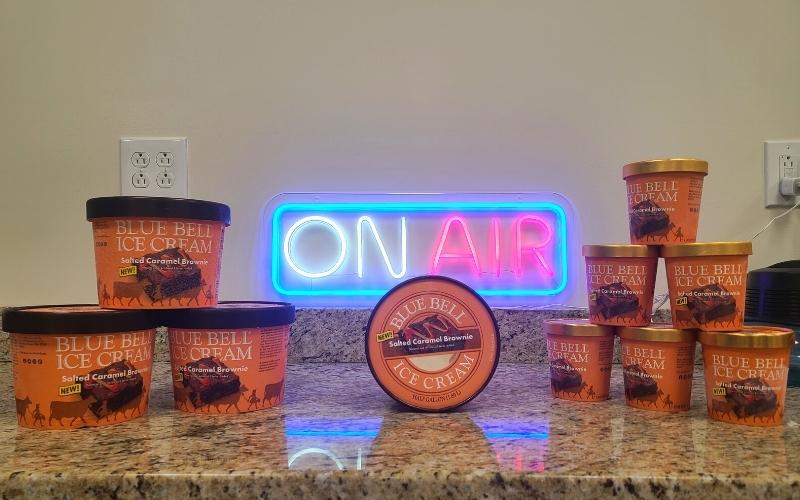 [WATCH] Blue Bell serves up new Salted Caramel Brownie flavor; KiX Country’s Rebecca Young provides taste test