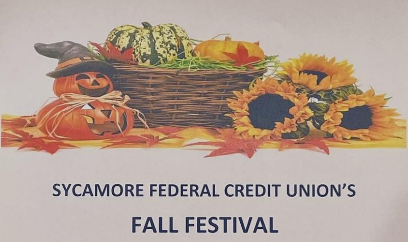 Fall Festival at Sycamore Federal Credit Union next Friday, Oct. 21