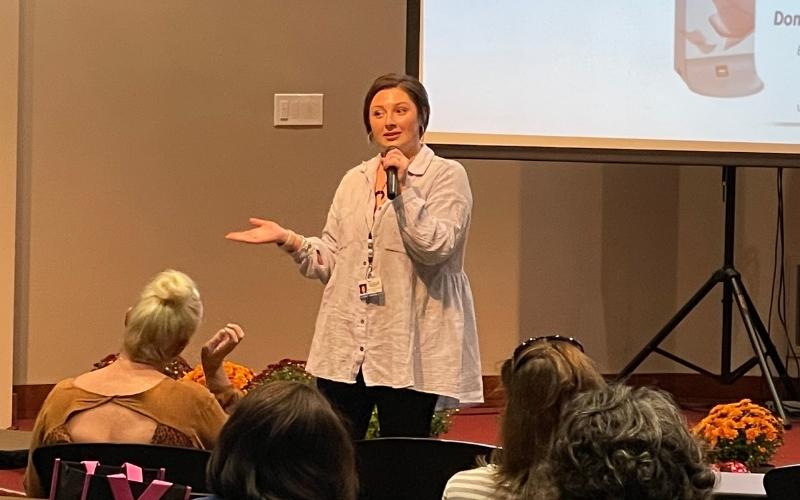 Landyn Strickland shares her breast cancer survival story at CVMC’s Community Links