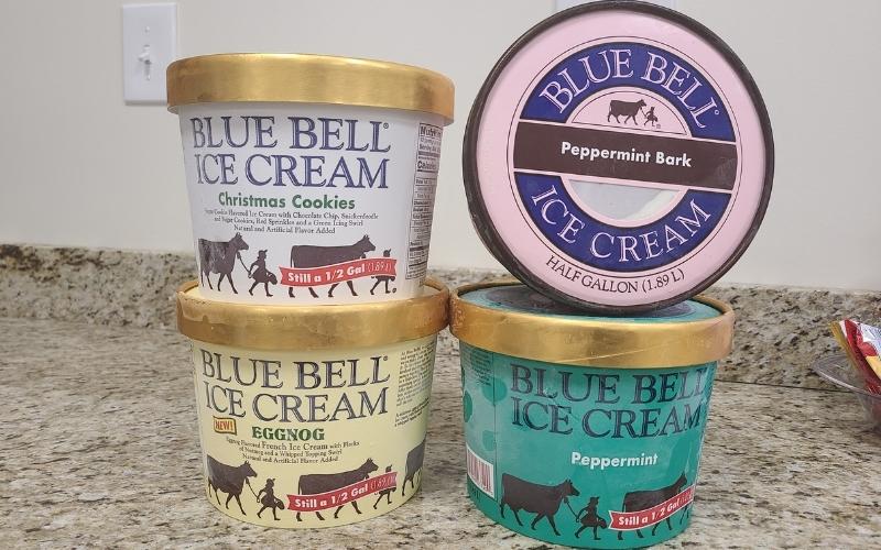 [WATCH] Blue Bell brings back four holiday flavor favorites; KiX Country’s Rebecca Young tries Peppermint Bark