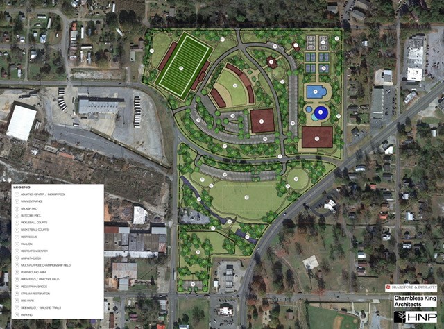 Chambless King Architects presents master plan, catalyst project for new Sylacauga Parks and Rec developments