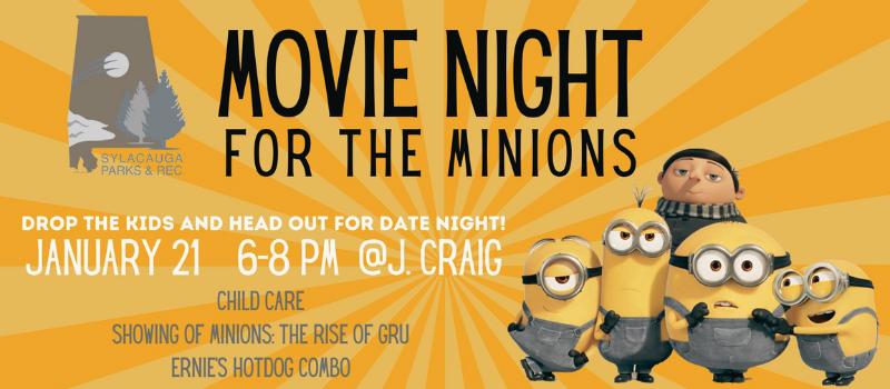 Movie Night with the Minions coming to J. Craig Smith Community Center on Jan. 21